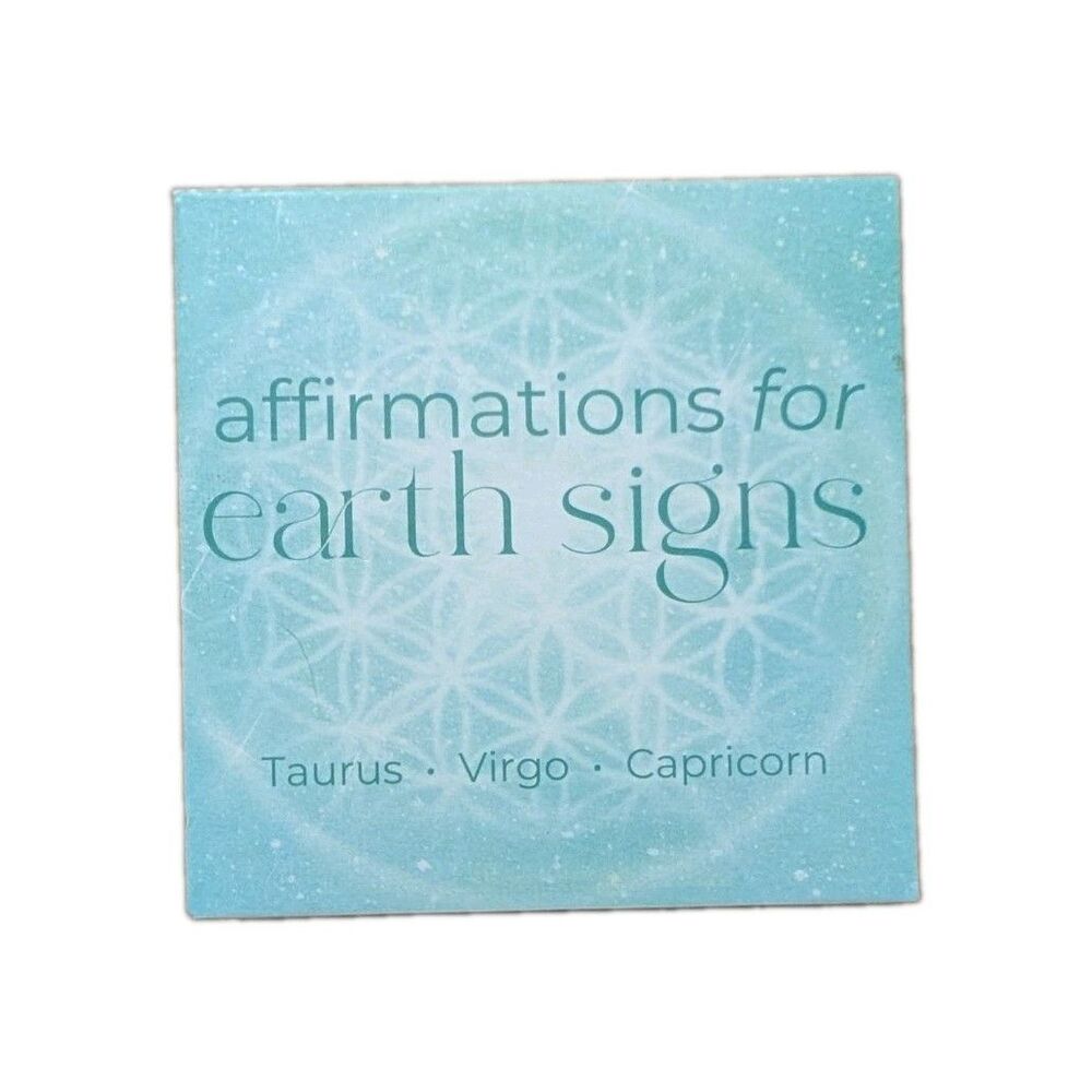 Affirmations for Earth Signs Card Deck Zodiac Astrology Taurus Virgo New Other